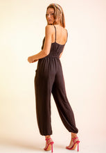 Load image into Gallery viewer, Sleeveless Gathered Waist Jumpsuit with Pockets
