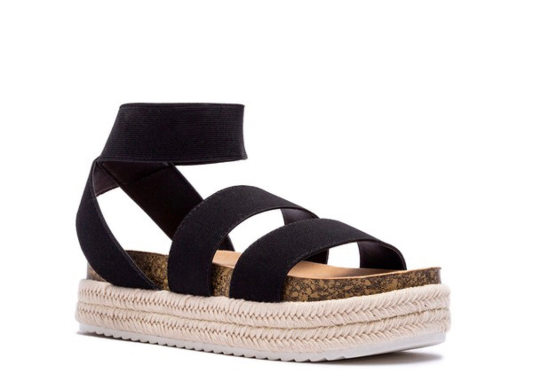 Black Platform Sandal