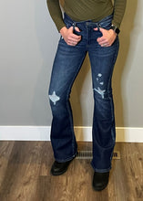 Load image into Gallery viewer, High Rise Distressed Flare KanCan Jeans
