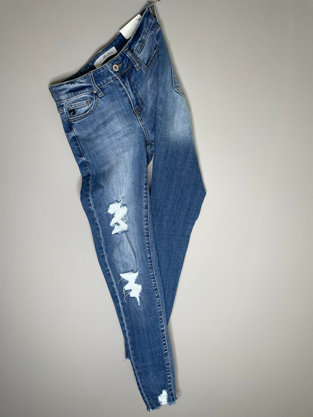 Mid Rise Distressed KanCan Jeans