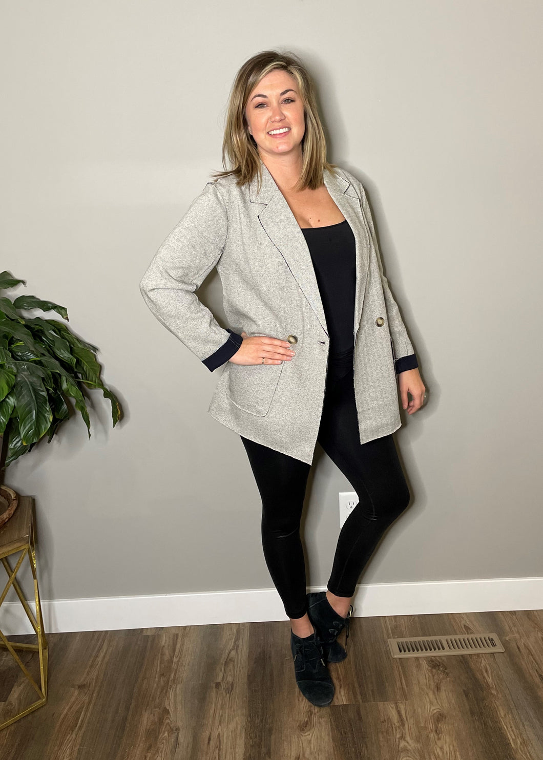 Herringbone Blazer