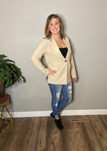 Load image into Gallery viewer, Khaki Side Slit Blazer
