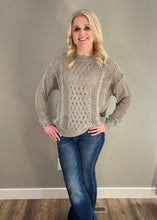 Load image into Gallery viewer, Lana Lightweight Sage Gray Sweater
