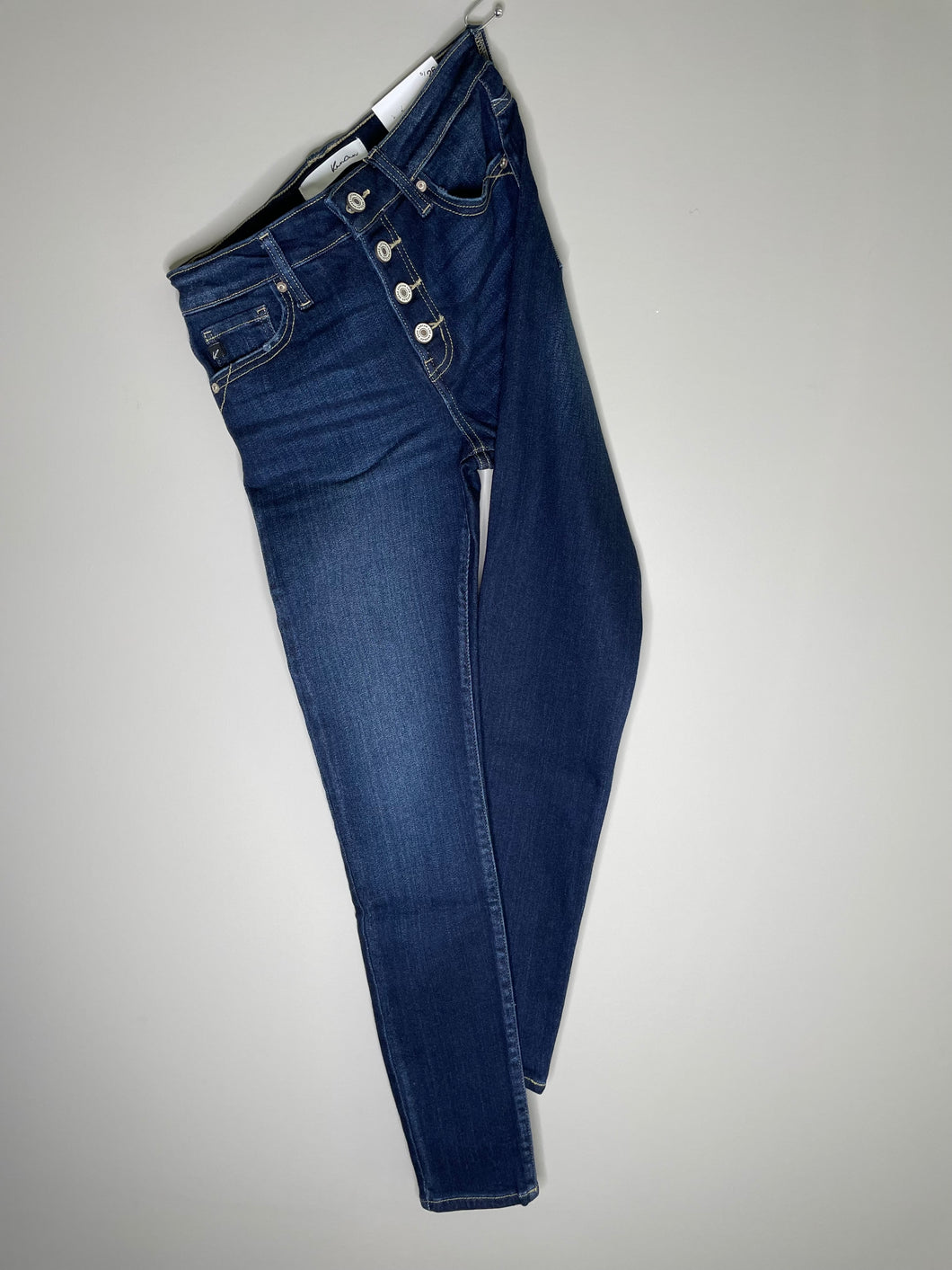 Mid Rise Button Fly Skinny KanCan Jeans