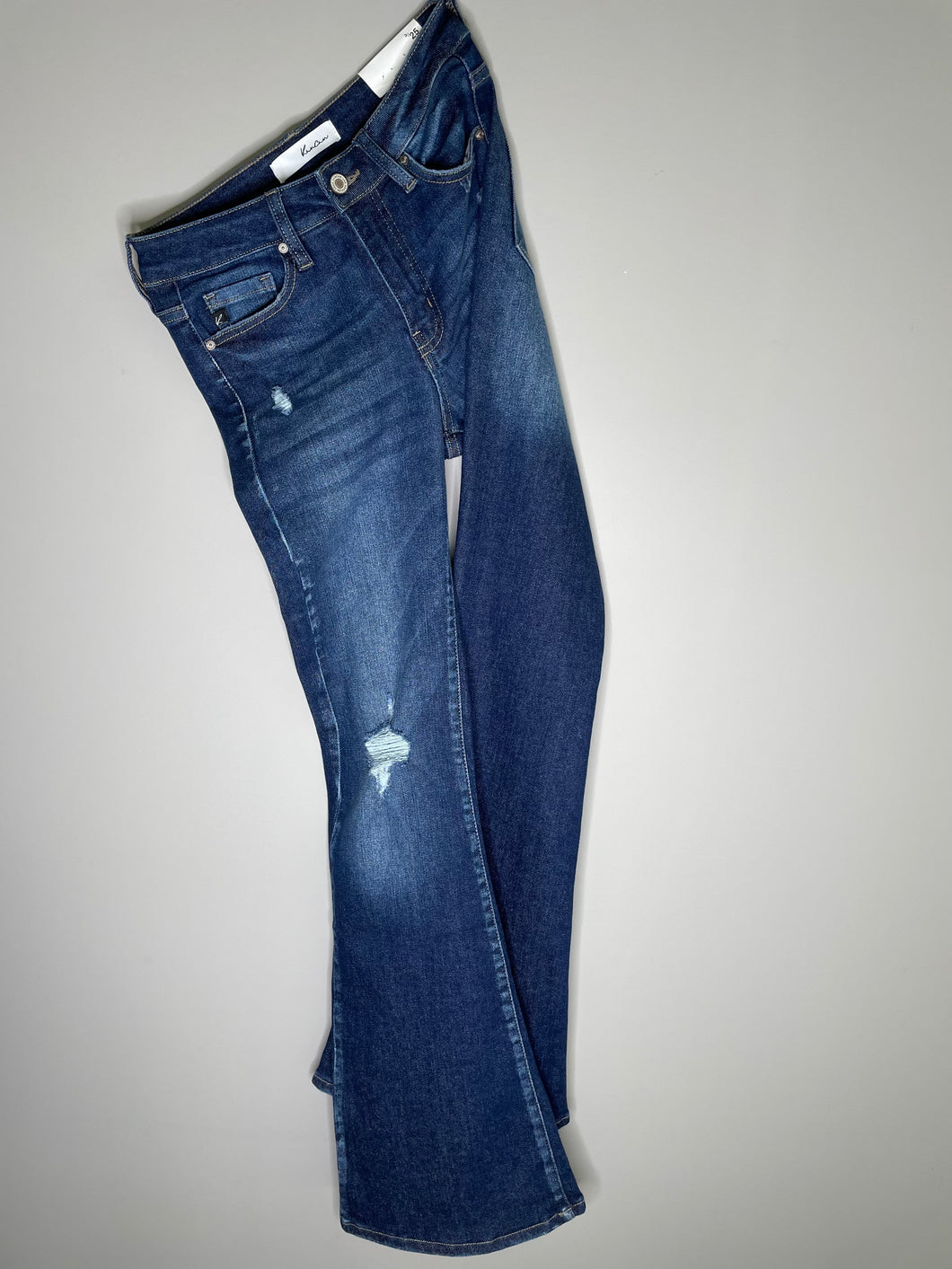 High Rise Distressed Flare KanCan Jeans