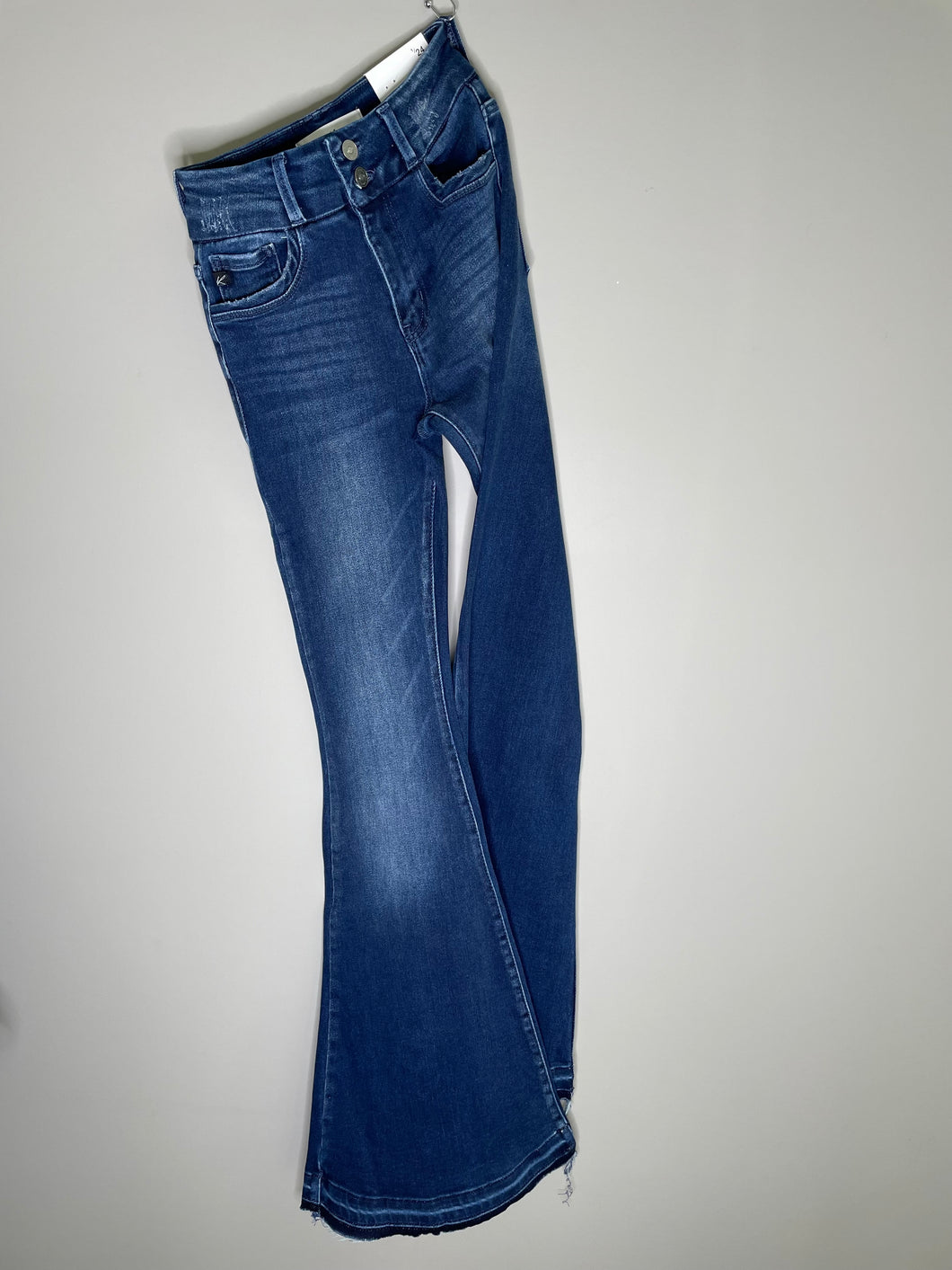 High Rise Double Button Flare KanCan Jeans