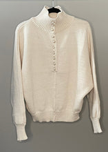 Load image into Gallery viewer, Mock Neck Button Sweater
